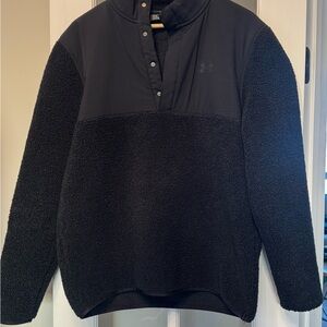 Under Armour Black Sherpa Snap Pullover